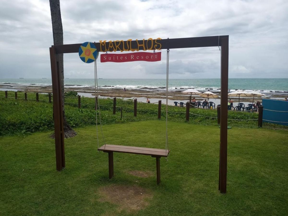 Estudio Marulhos, Varanda Com Vista De Mar E Parque Aquatico, A Beira-Mar Mar De Muro Alto, Com Wi-Fi, Restaurante, Estacionamento E A 10' De Pôrto das Galinhas Esterno foto