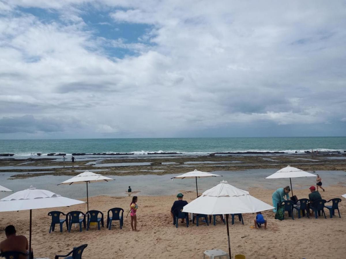 Estudio Marulhos, Varanda Com Vista De Mar E Parque Aquatico, A Beira-Mar Mar De Muro Alto, Com Wi-Fi, Restaurante, Estacionamento E A 10' De Pôrto das Galinhas Esterno foto